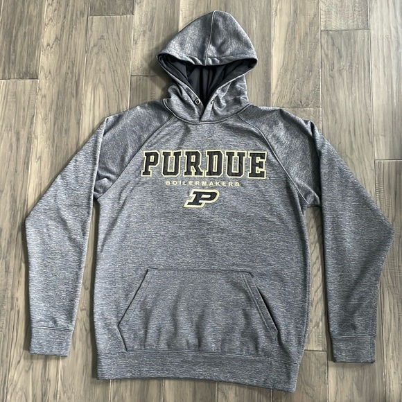 Heather Gray Purdue Colosseum Sweatshirt - Adult Size M - Picture 1 of 7